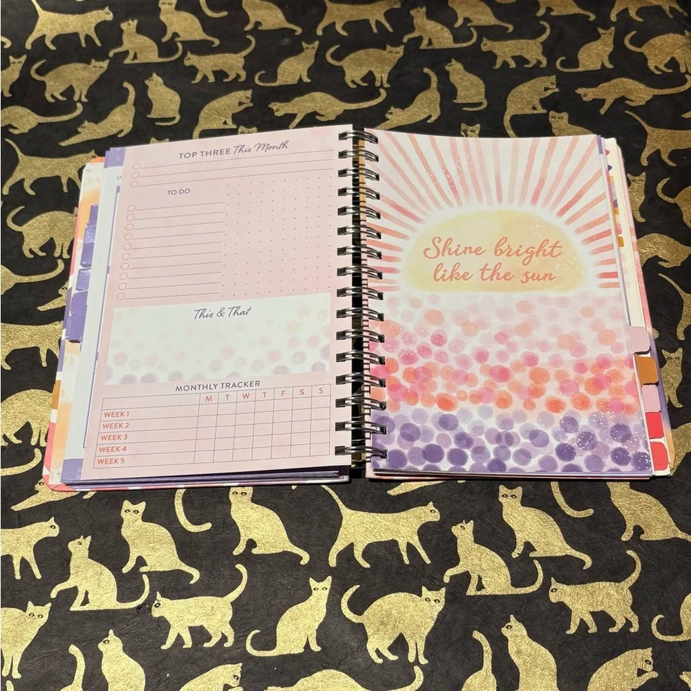 Yearly planner with stickers